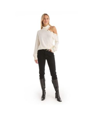 Women's Bridgette Button Sweater - Pearl