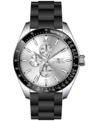 Men's 48855 Aviator Quartz VH67 Silver Dial Watch