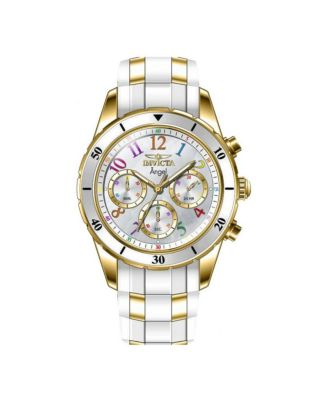 Women's 49801 Angel Quartz VD54 White Dial Watch
