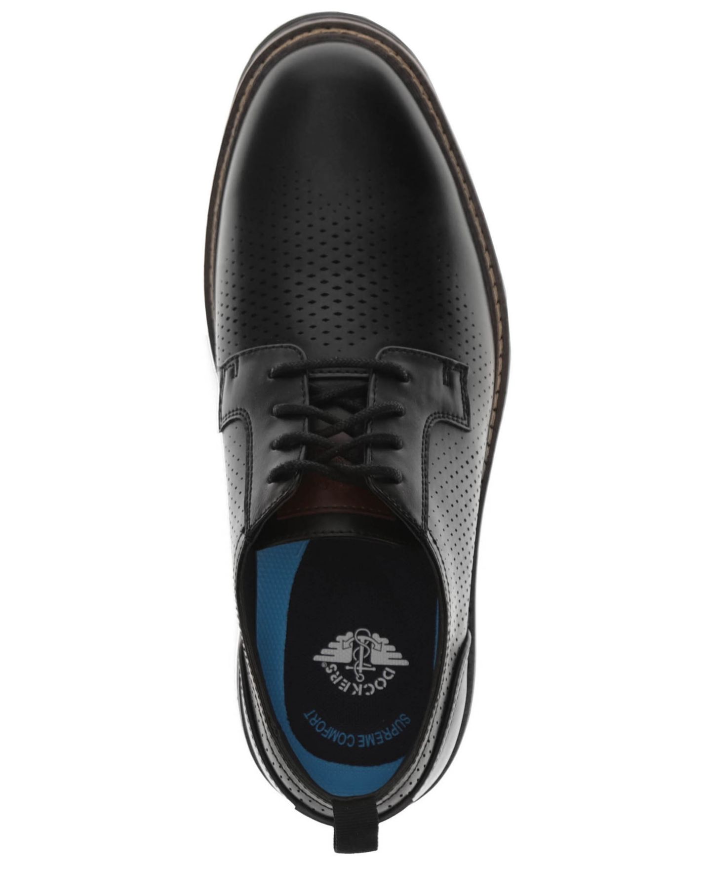 Обувь Dockers Men's Ezra Active Rebound Dress Casual Shoes, цвет: Чёрный — фото 6