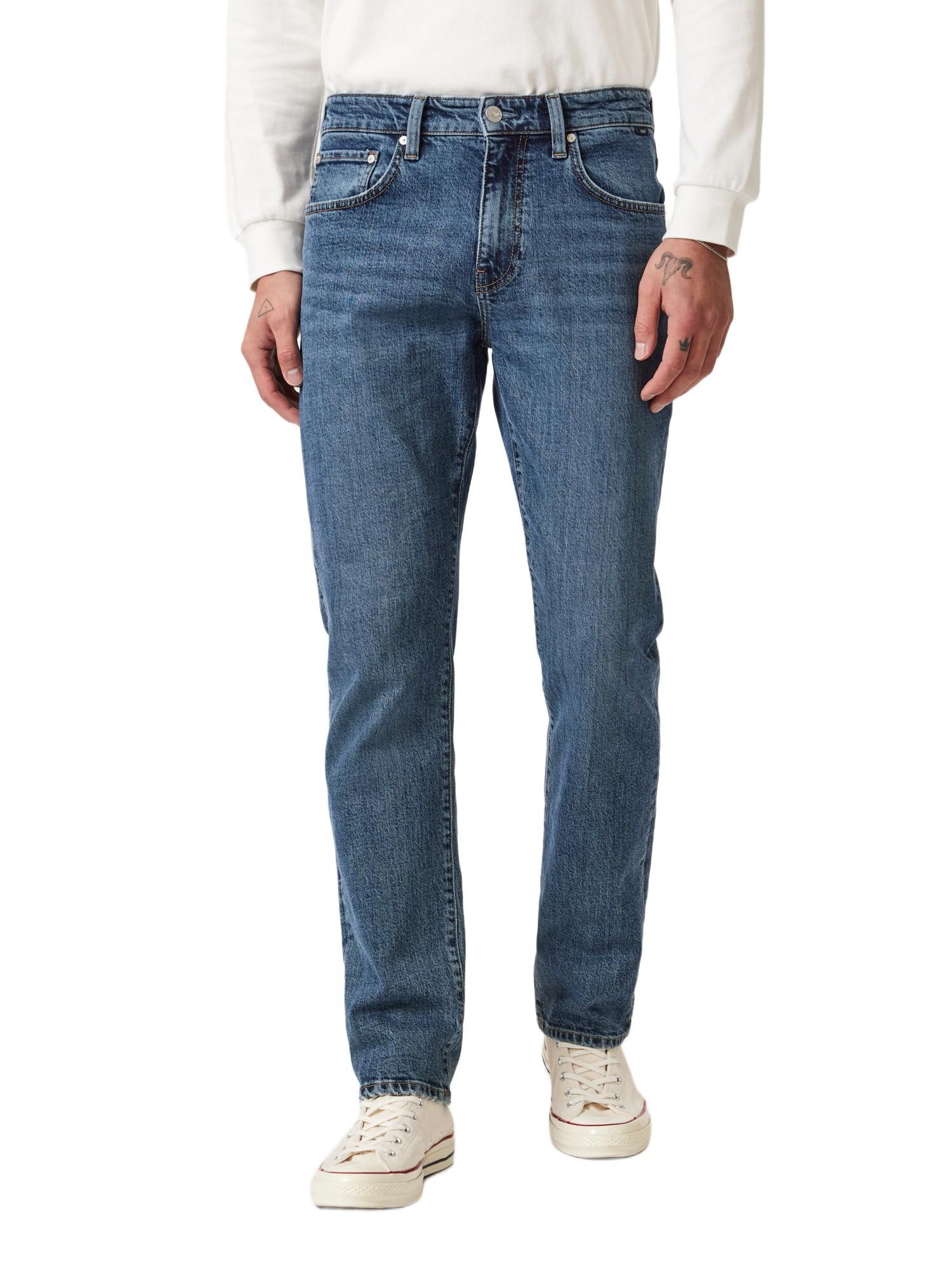 Men's Mavi Zach Straight Leg In Dark Faded Classic Blue