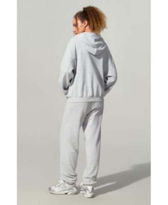Women's Oversized Seamflow Full-Length Zip Hoodie