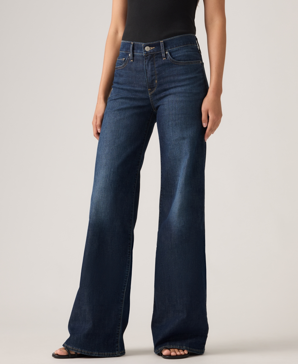 Levi's Juniors' 318 Shaping Wide-Leg Mid-Rise Jeans