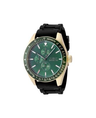 Men's 49077 Aviator Quartz VH67 Green Dial Watch
