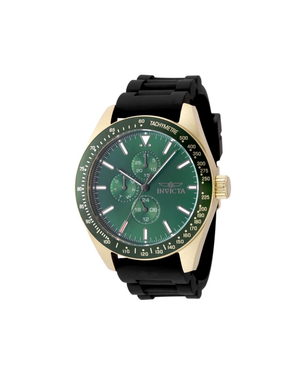 Invicta Men's 49077 Aviator Quartz VH67 Green Dial Watch