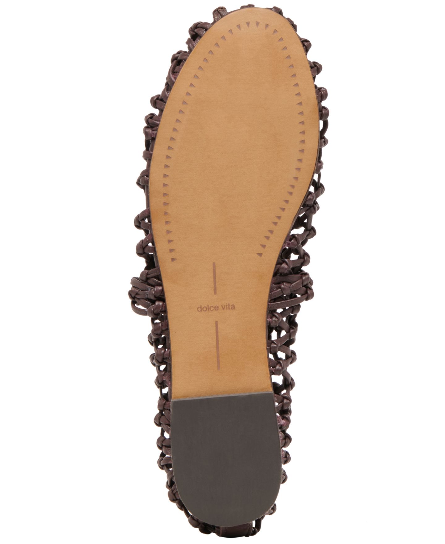 Женские балетки Dolce Vita Clair Woven Mary Jane Flats, цвет: Тёмный коричневый кожаный — фото 5