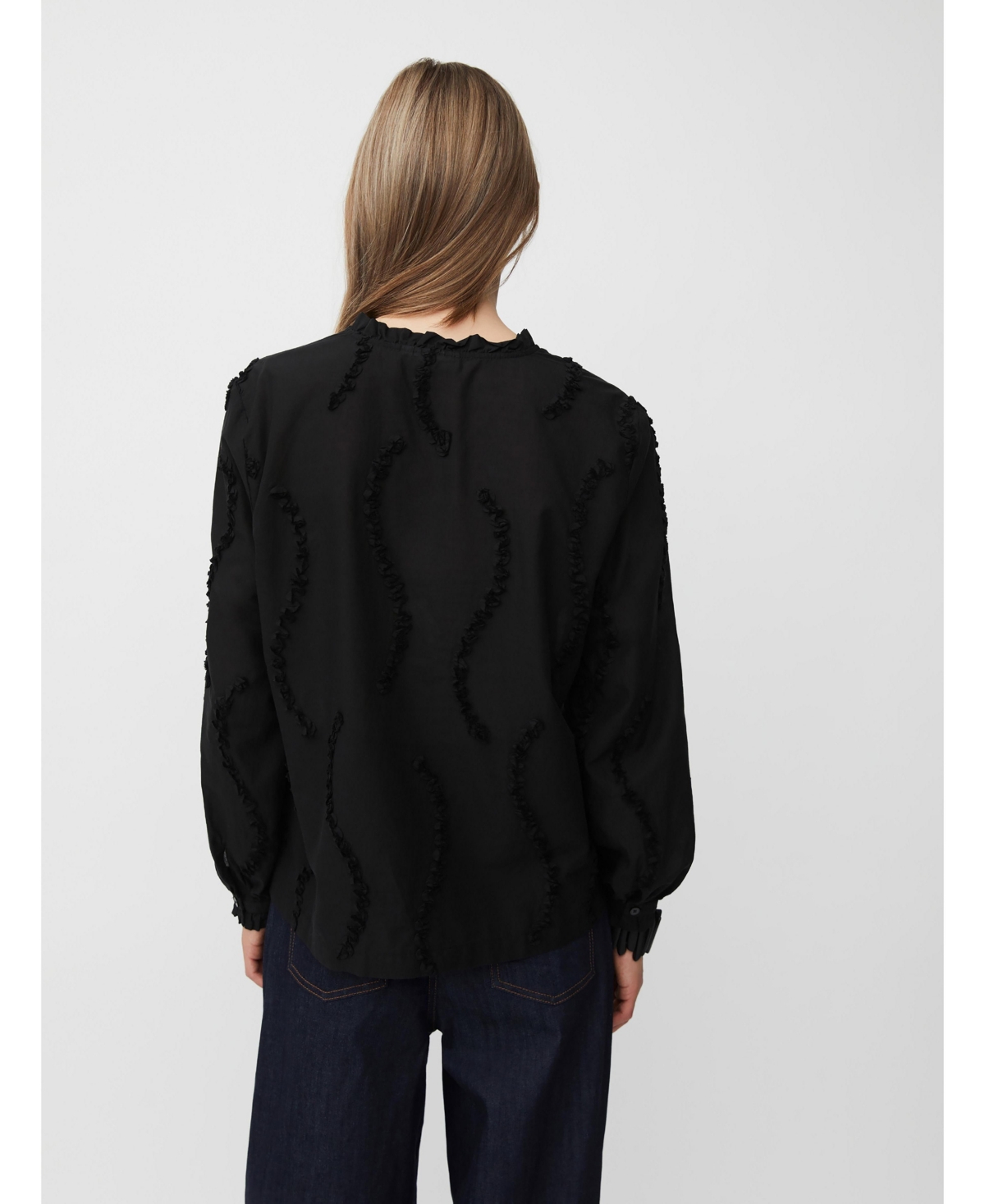 Masai Copenhagen Women's MaDolvira Ruffle Detail Blouse