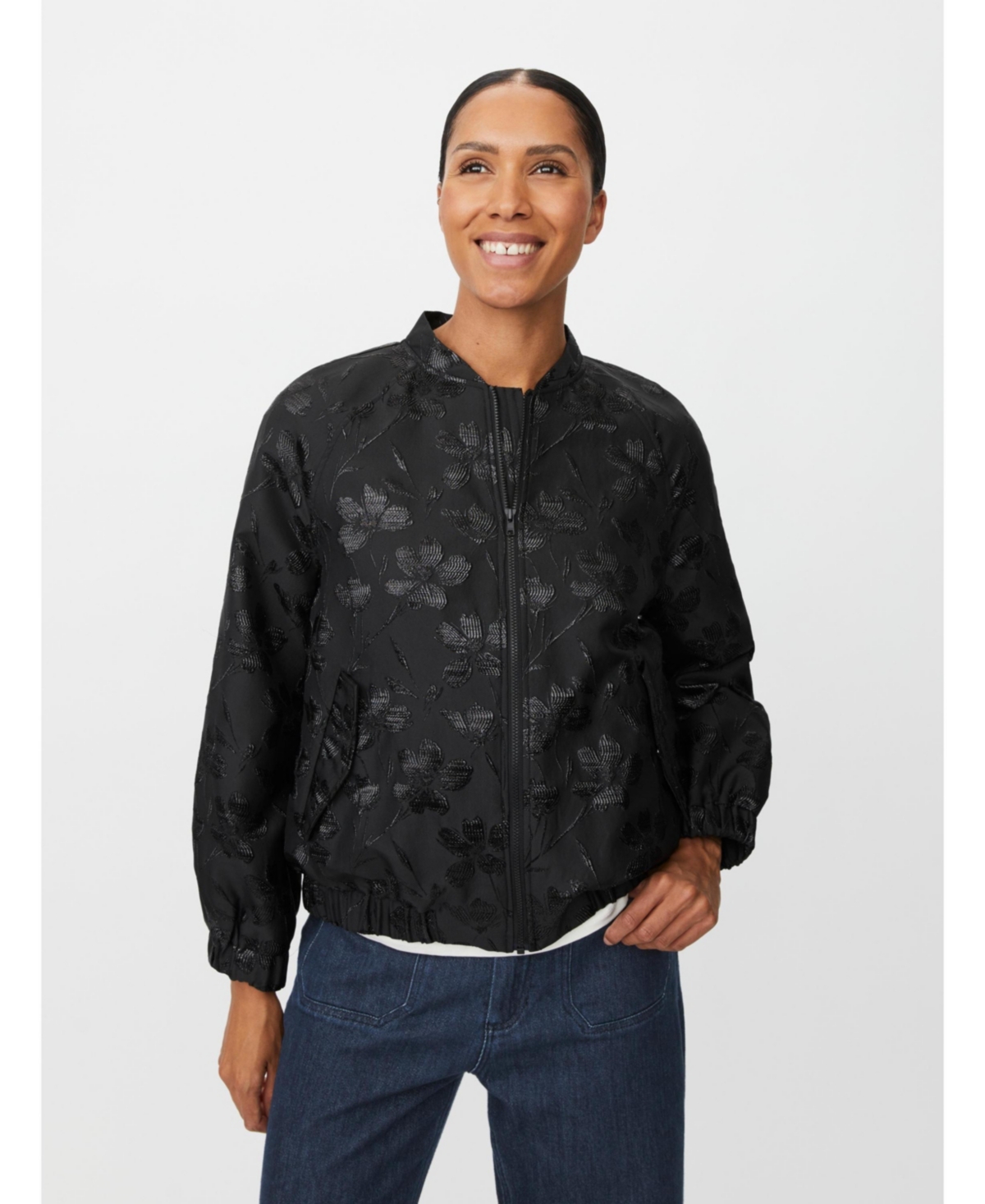 Masai Copenhagen Women's MaJossana Jacquard Bomber Jacket - Black