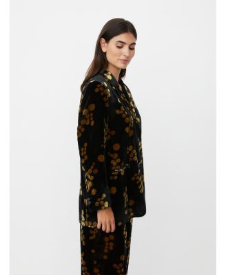 Women's MaJaxi Velour Floral Print Blazer