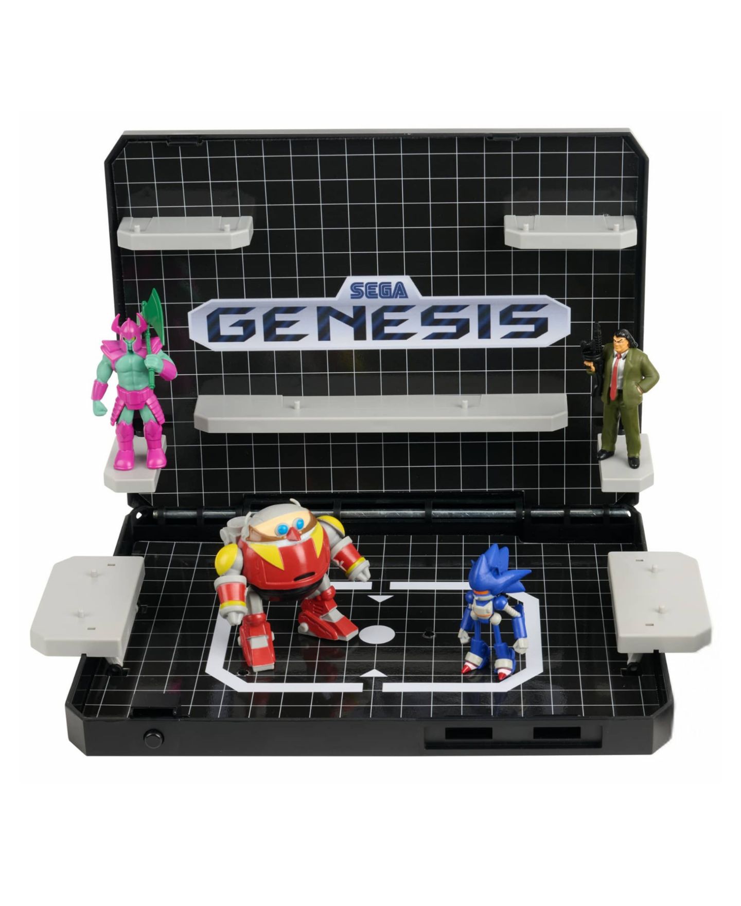 Детские фигурки Wilder Toys Sonic Boss Level Sega Genesis Console Display 5-Piece Set, Ages 8+ — фото 6