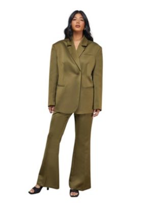 Women's Premium Satin Oversized Blazer