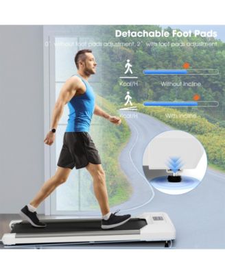 2.25 HP Walking Pad with LED Display and Remote Control-Grey