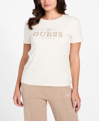 GUESS - Women's Arabella Crewneck Short-Sleeve T-Shirt