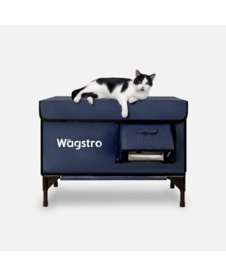 ArcticGuard Outdoor Heated Cat House – navy blue