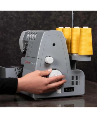 Heavy Duty Serger Sewing Machine with Metal Frame - Gray