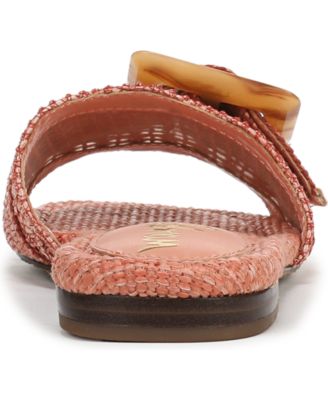 Women's Bambi Raffia Buckle Slide Sandals