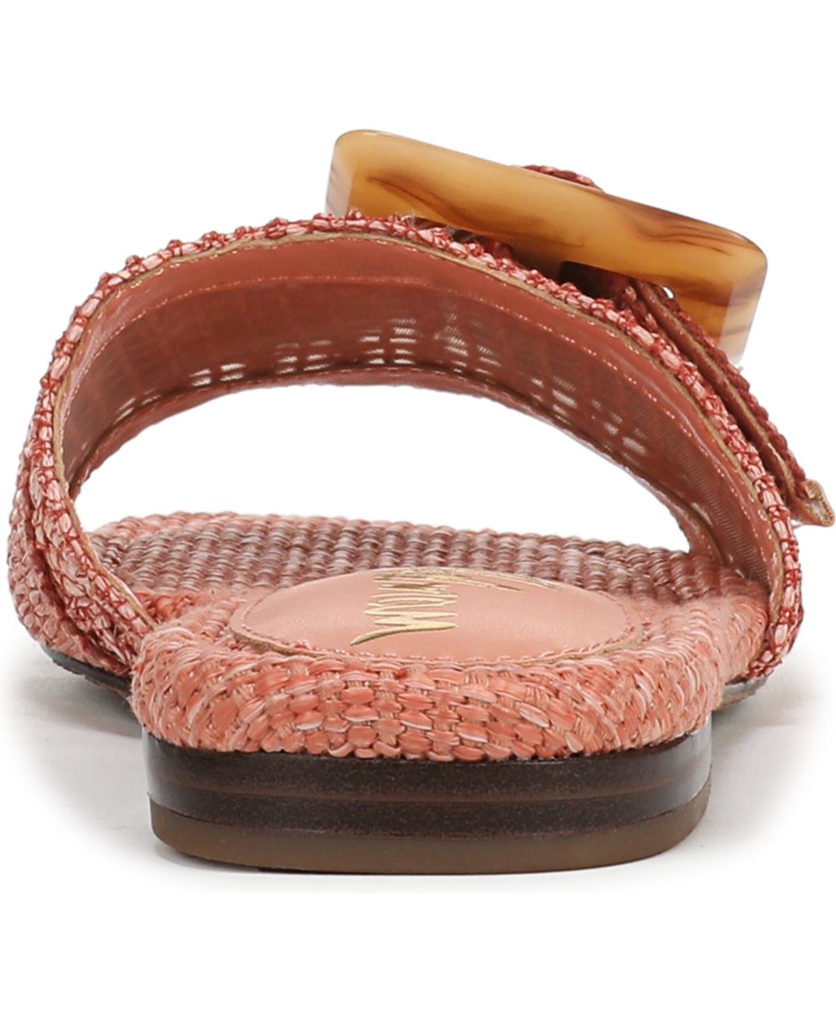 Sam Edelman Women's Bambi Raffia Buckle Slide Sandals