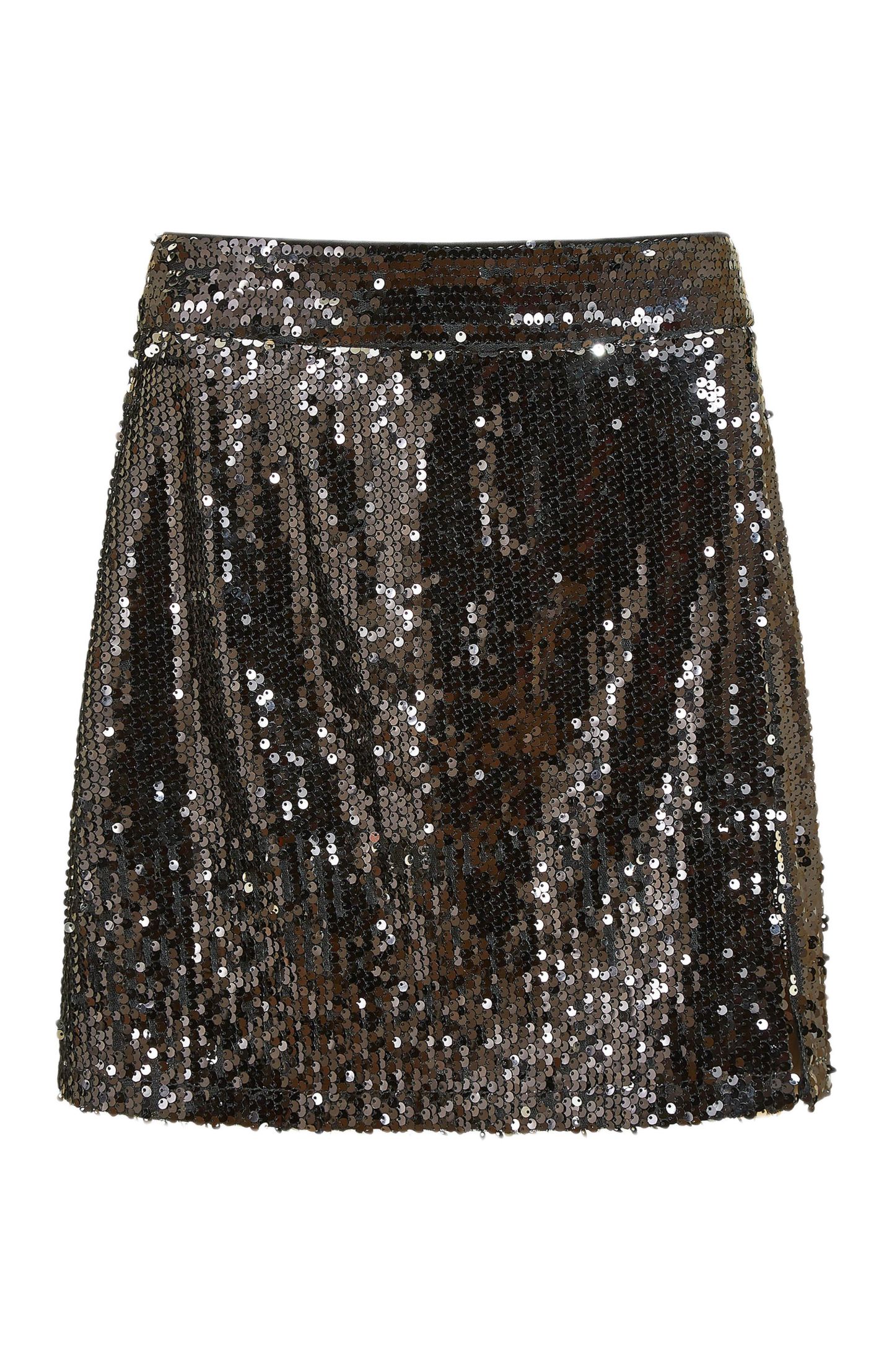 Женская юбка Yumi Sequin Mini, цвет: Чёрный — фото 6