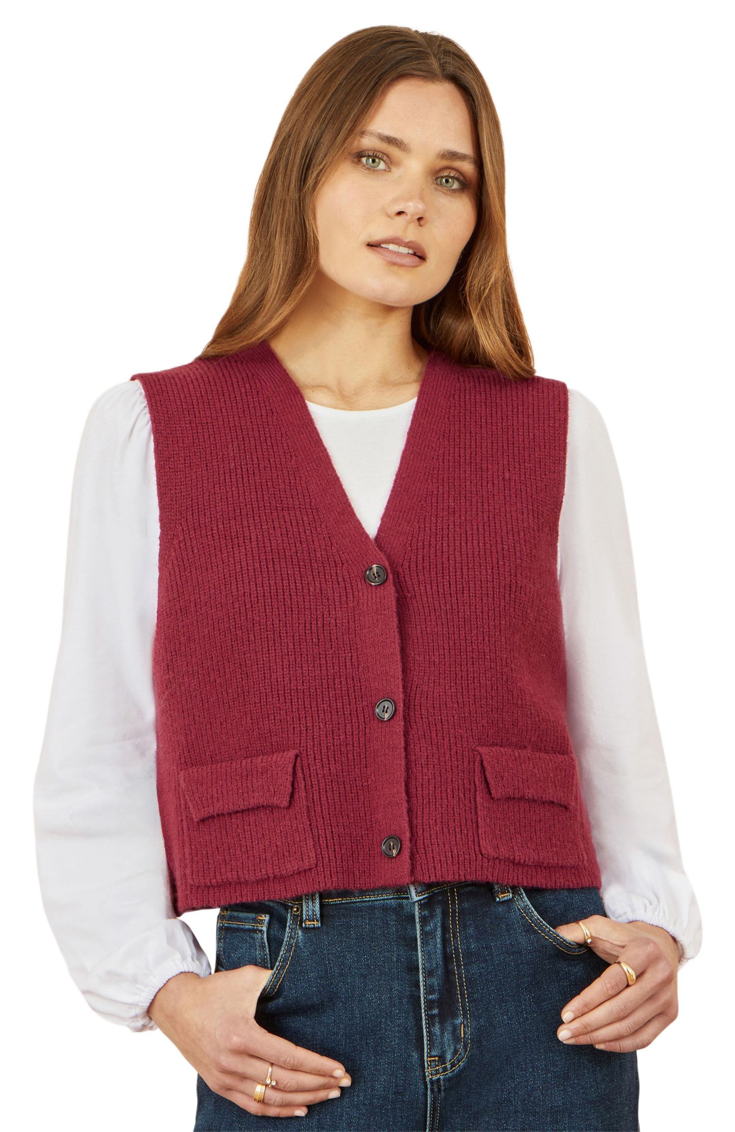 Women's Knitted Pullover Waistcoat