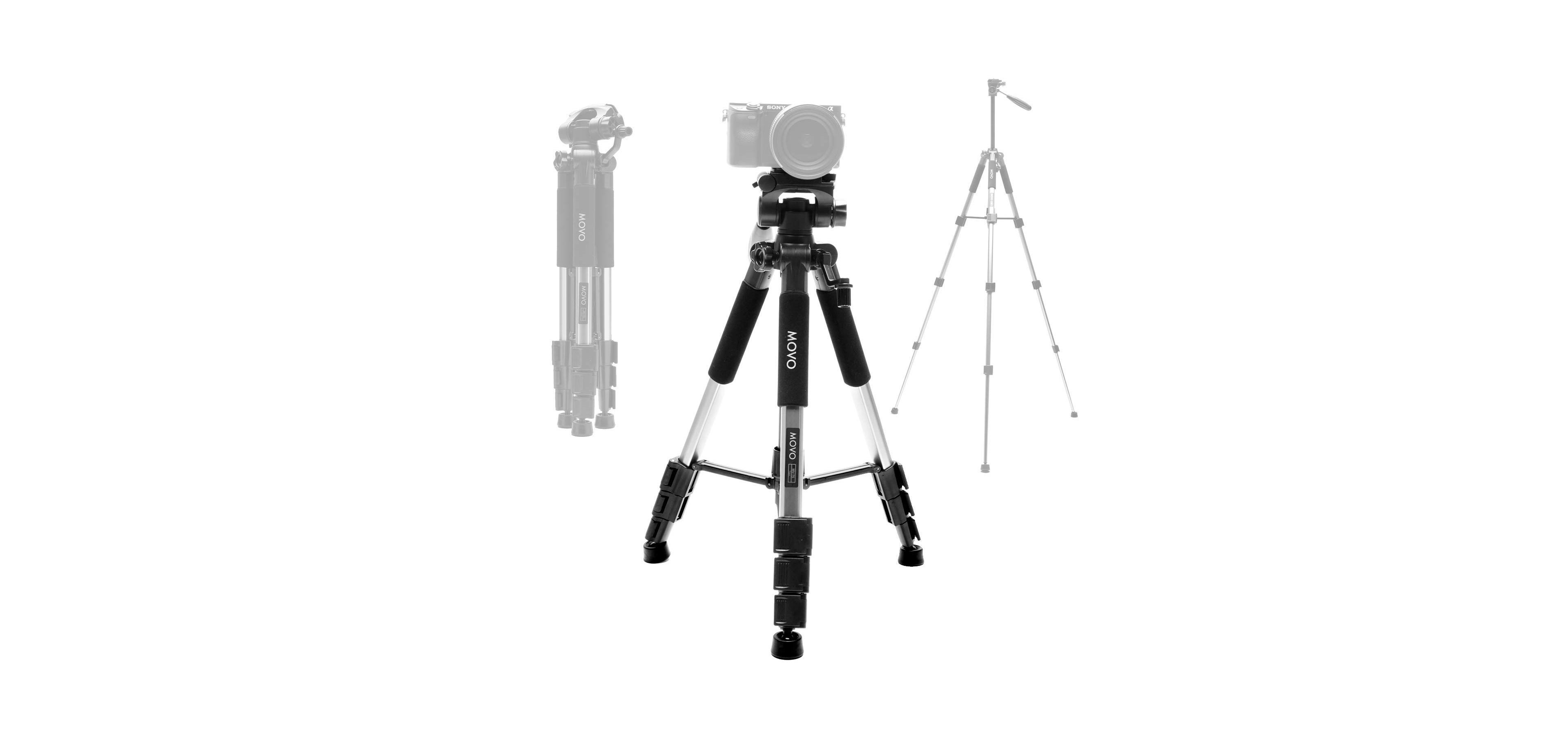 Movo Mv-T5 Lightweight Aluminum Video Pan Head Tripod