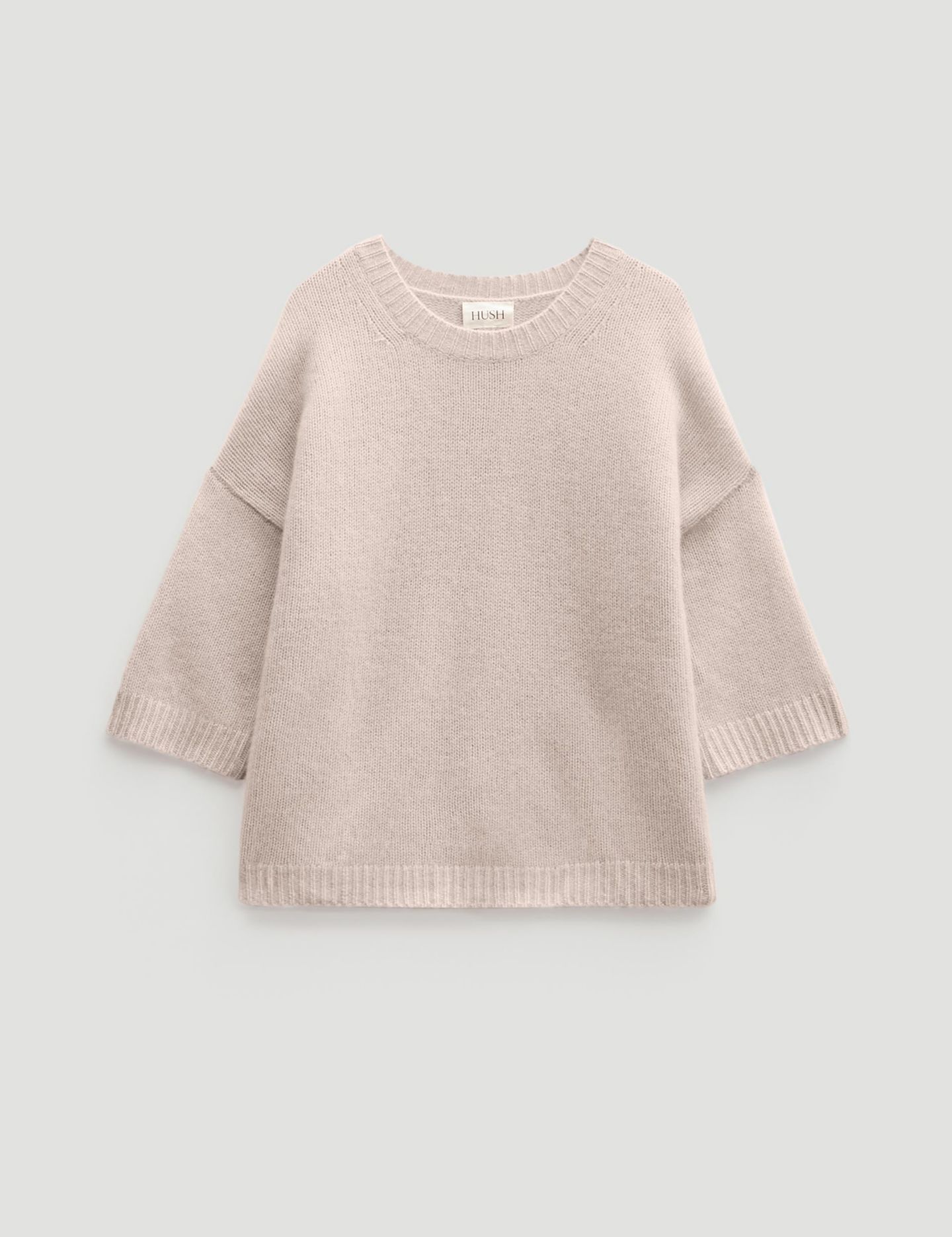 Женский топ Hush Women's Cherrie Chunky Cashmere Jumper, цвет: Миндальный — фото 2