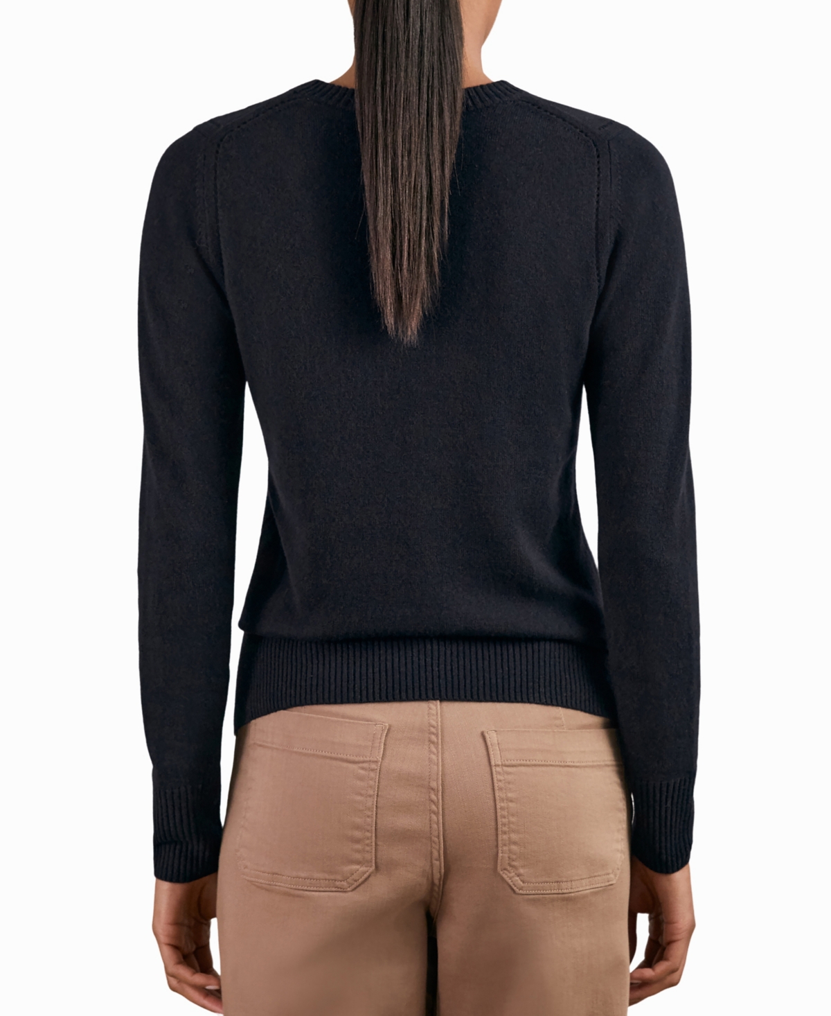 Reiss Women's Wool-Blend Open-Stitch Cashmere Sweater