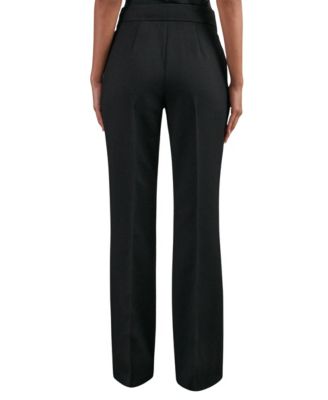 Women's Twill Button-Tab Flared with Wool Pants