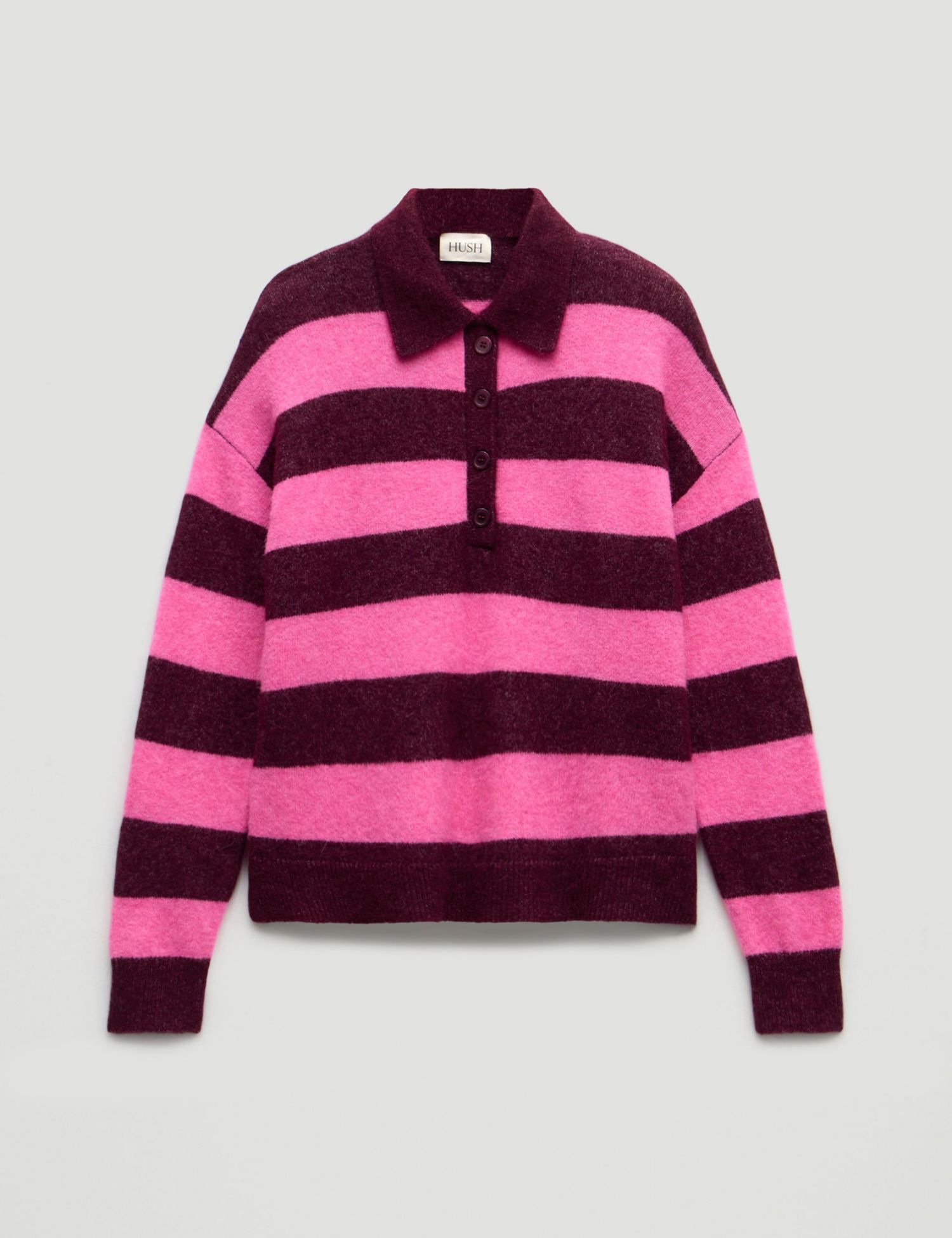 Women's Drew Wool Blend Relaxed Rugby Sweater