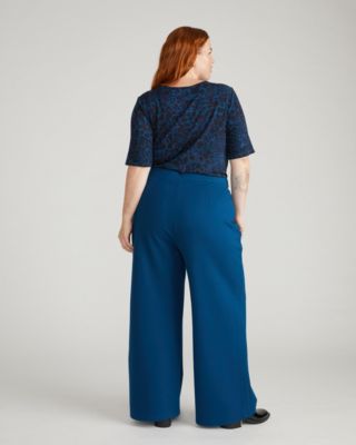 Plus Size Stephanie Wide Leg Ponte Pants