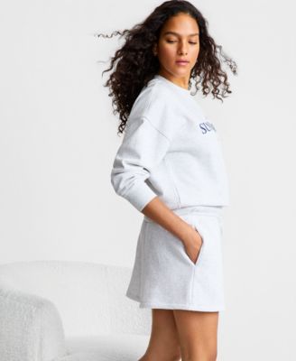 Women's Paperbag-Waist French Terry Shorts