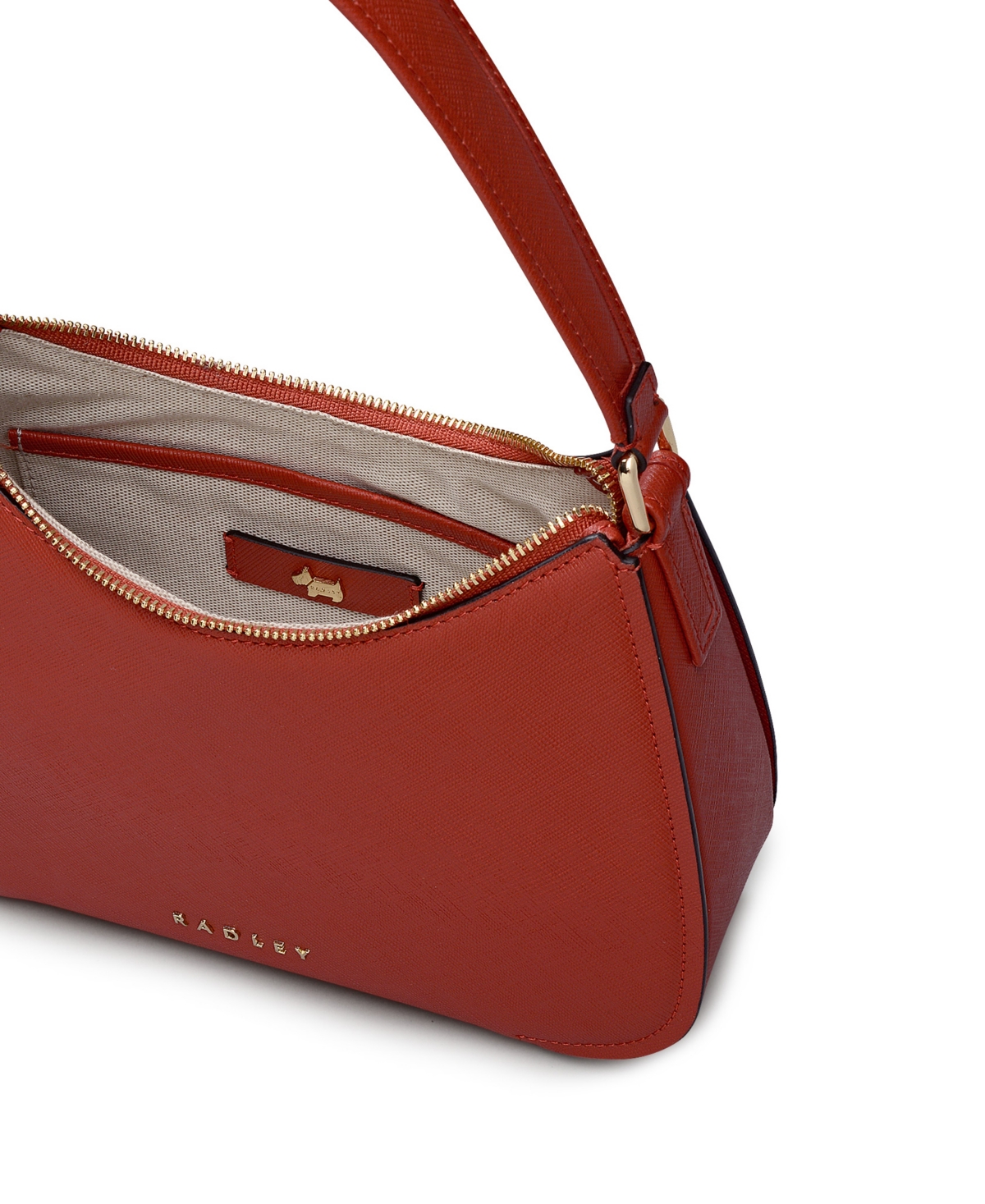 Radley London Crosby Alley Small Zip Top Shoulder Bag In Red