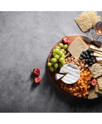 Duo Board - 24x24" Double Sided Surface Board, Iced Concrete/Midnight Cement