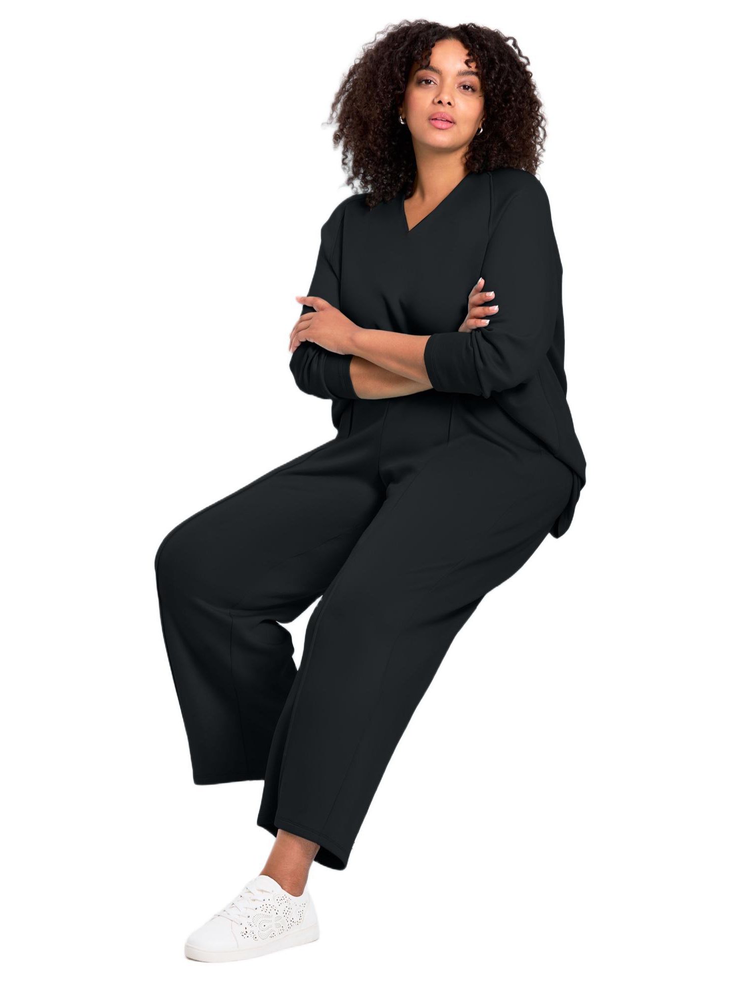 Women's Seamed Wide Leg Pant