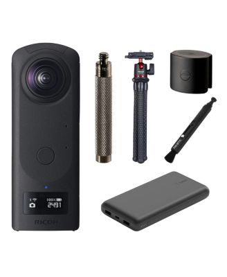 Theta Z1 51GB - 360degree(s) Spherical Panorama Camera with Power Bank, Tripod, Extension Adapter, Lens Protector & Cap Bundle