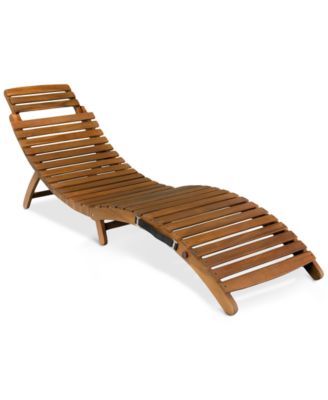 Noble House - Selvin Outdoor Chaise Lounge, Direct Ship