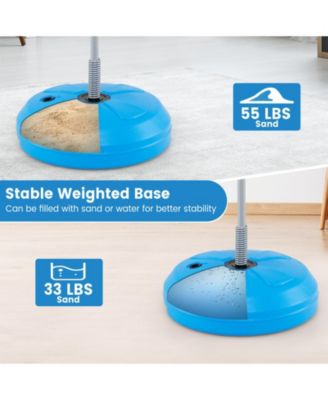 Adjustable Punching Bag with Stand and Boxing Gloves for Both Adults and Kids