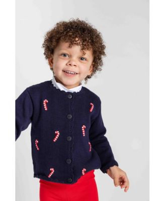 Baby Girls Tops Sweater With Candy Canes