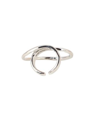 Women's The Wrap-Line Statement Ring - Chrome Silver