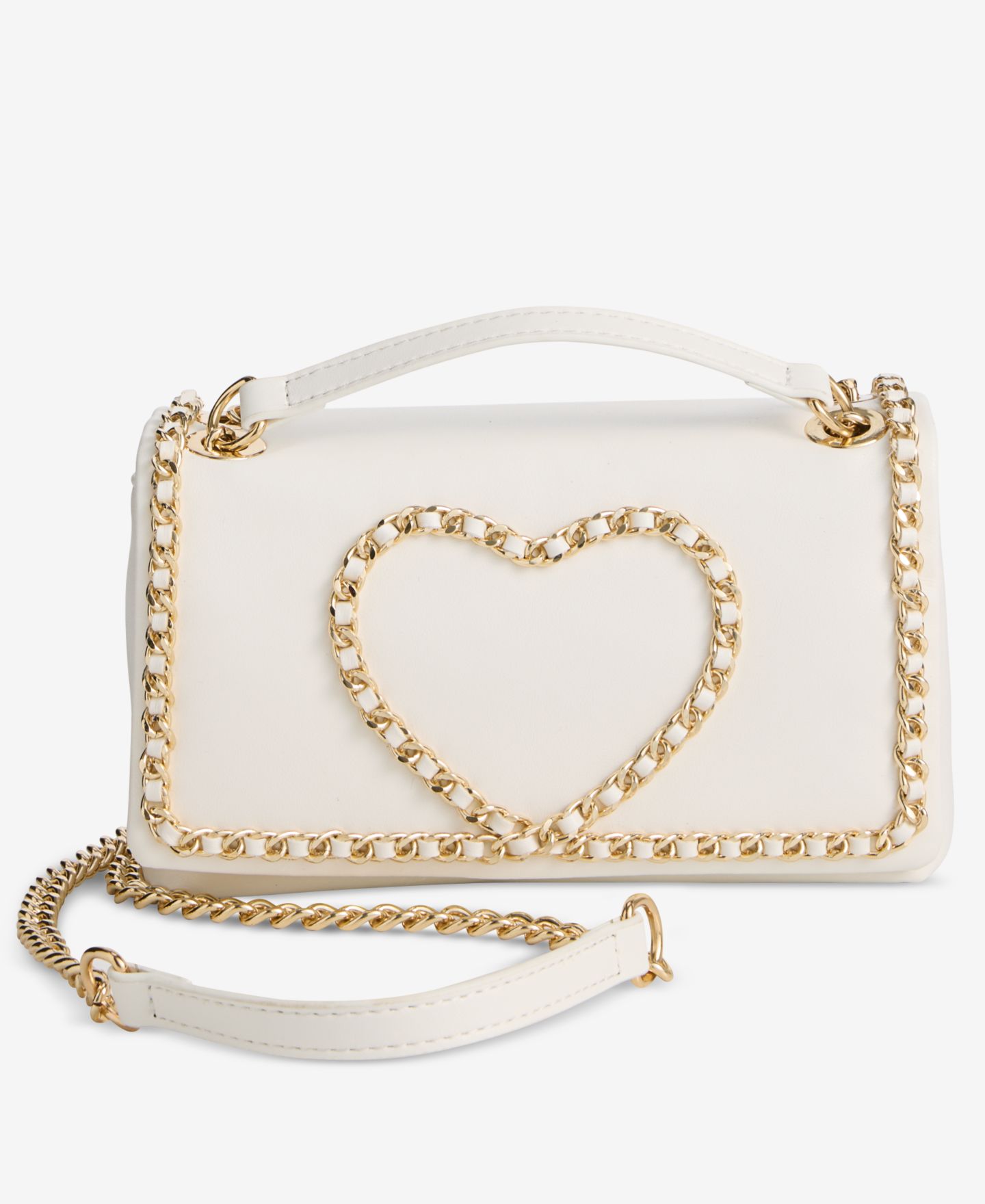 Женская сумка I.N.C. International Concepts Mini Ajae Heart Chain Crossbody, цвет: Ванильный — фото 1