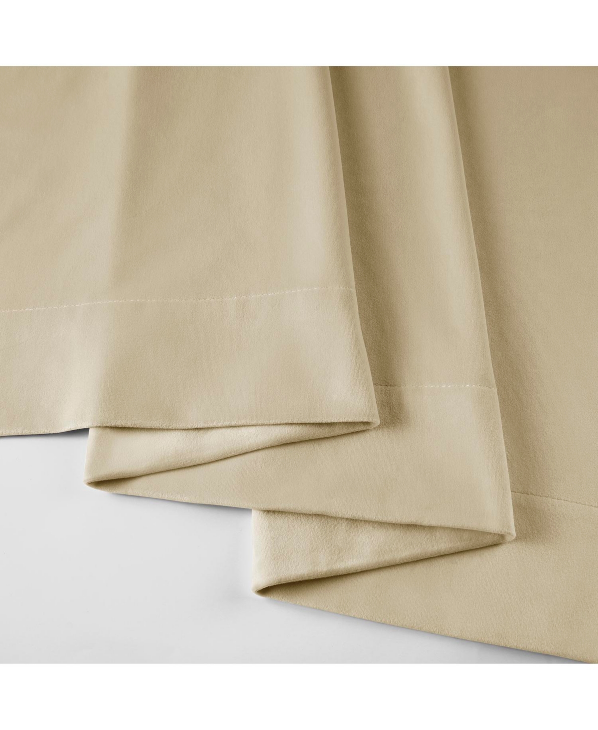 Half Price Drapes Neutral Ground Signature Extra Wide Velvet Blackout Curtain