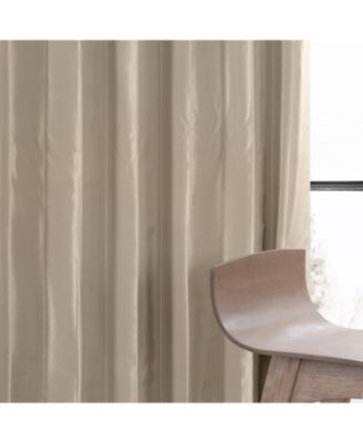 Faux Silk Taffeta Blackout Curtain