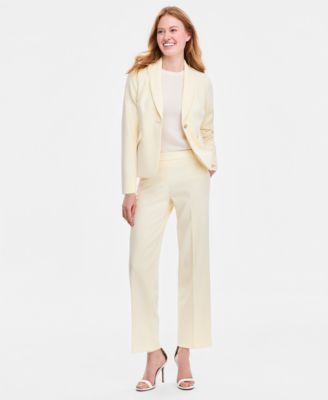 Women's Fitted Peak Lapel One-Button Blazer
