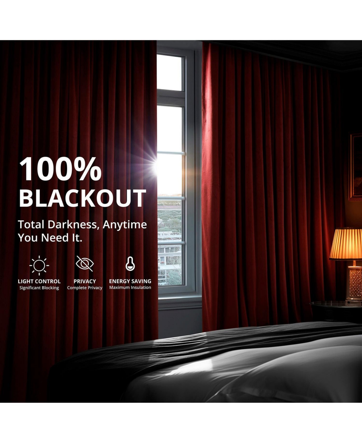Half Price Drapes Signature Velvet Blackout Curtain