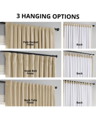 Neutral Ground Signature Extra Wide Velvet Blackout Curtain