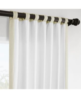 Italian Faux Linen Room Darkening Curtain