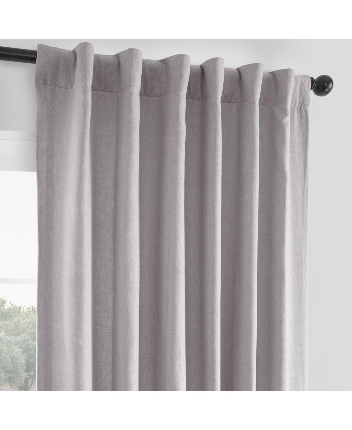 Half Price Drapes French Linen Room Darkening Curtain