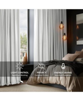 Signature Extra Wide Velvet Blackout Curtain