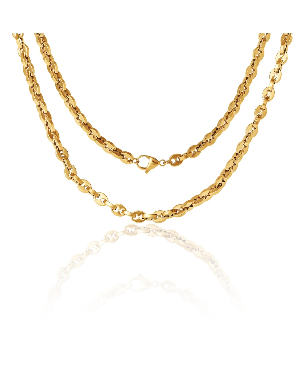 Lucky Brand Men s Gold Tone Link 22'' Chain Necklace, Polished Finish