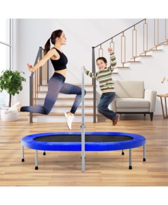 2-Person Foldable Mini Kids Fitness Rebounder Trampoline