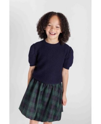 Big Girls Plaid Bubble Skirt